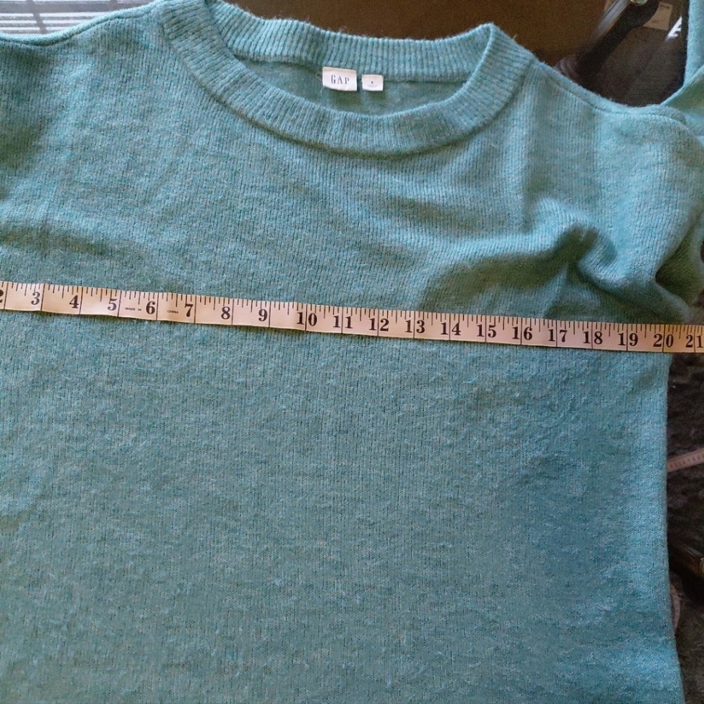 Gap Women's Blue/ Green Knit Sweater Size S - Picture 7 of 9